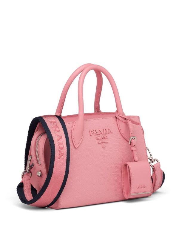 Prada logo-plaque tote bag - Image 7