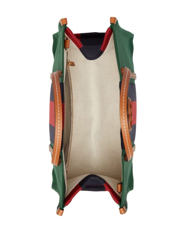 Gucci signature stripe-detail tote bag - Image 7