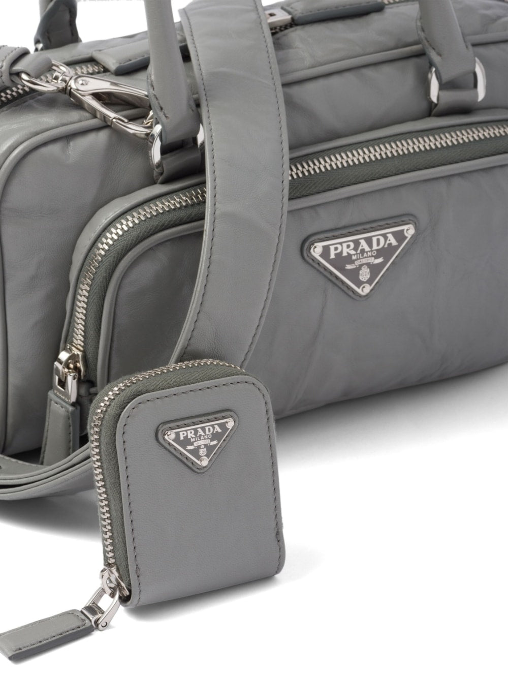 Prada multi-pocket leather tote bag - Image 7