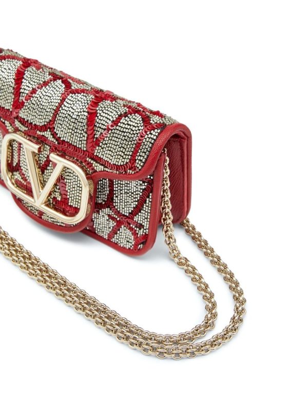 Valentino Garavani VLogo Signature bead-embellished mini bag - Image 8