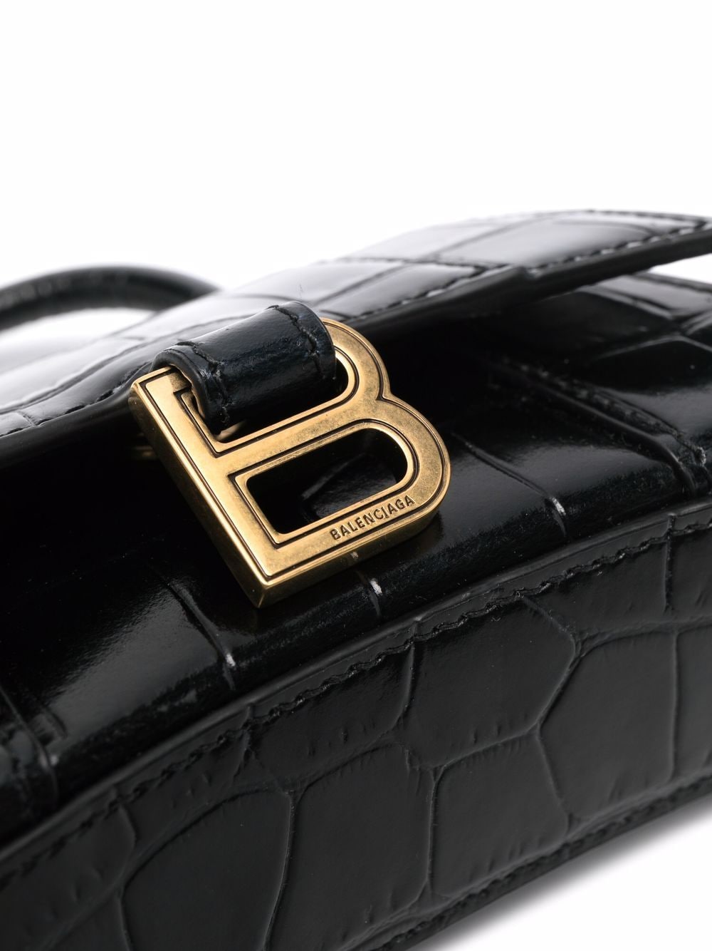 Balenciaga Hourglass crocodile-effect tote - Image 4