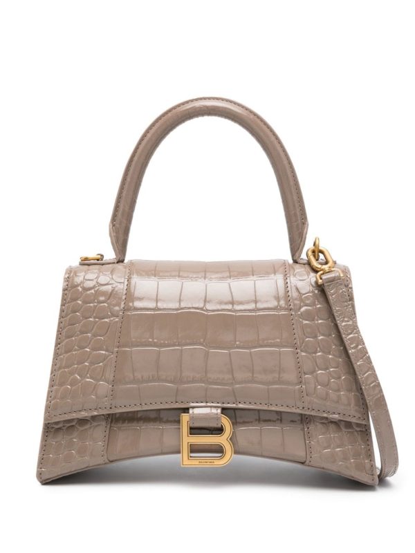 Balenciaga small Hourglass leather tote bag