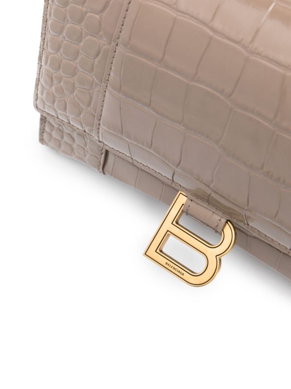 Balenciaga small Hourglass leather tote bag - Image 4