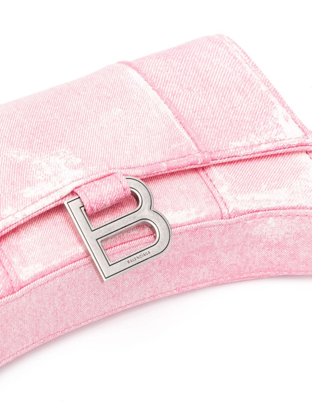 Balenciaga Hourglass denim chain wallet bag - Image 4