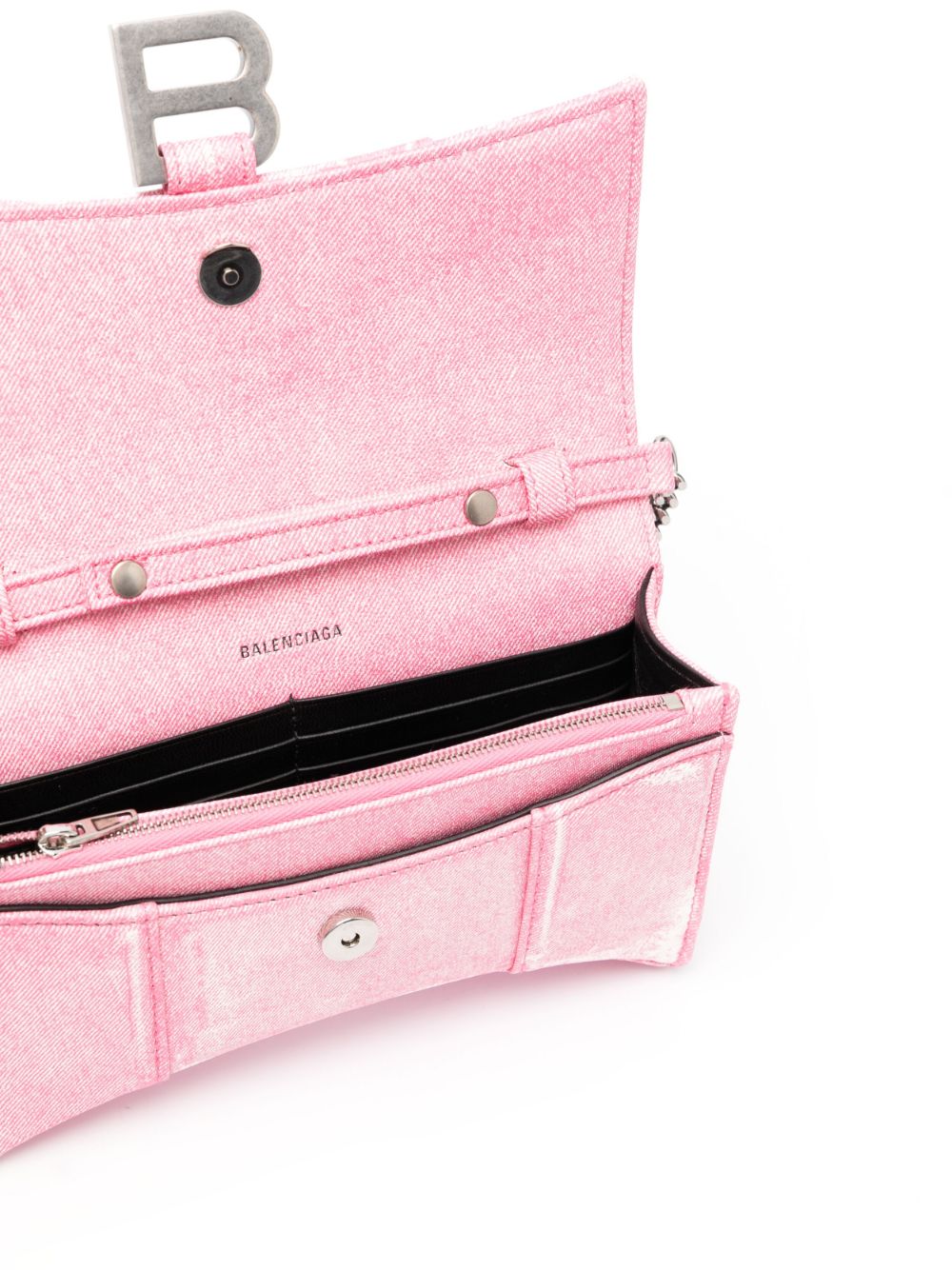 Balenciaga Hourglass denim chain wallet bag - Image 5