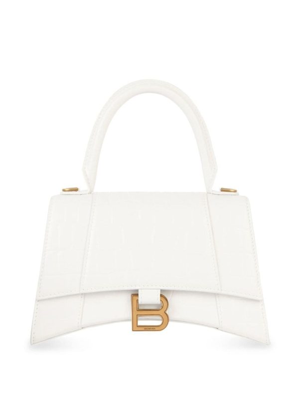 Balenciaga small Hourglass crocodile effect bag