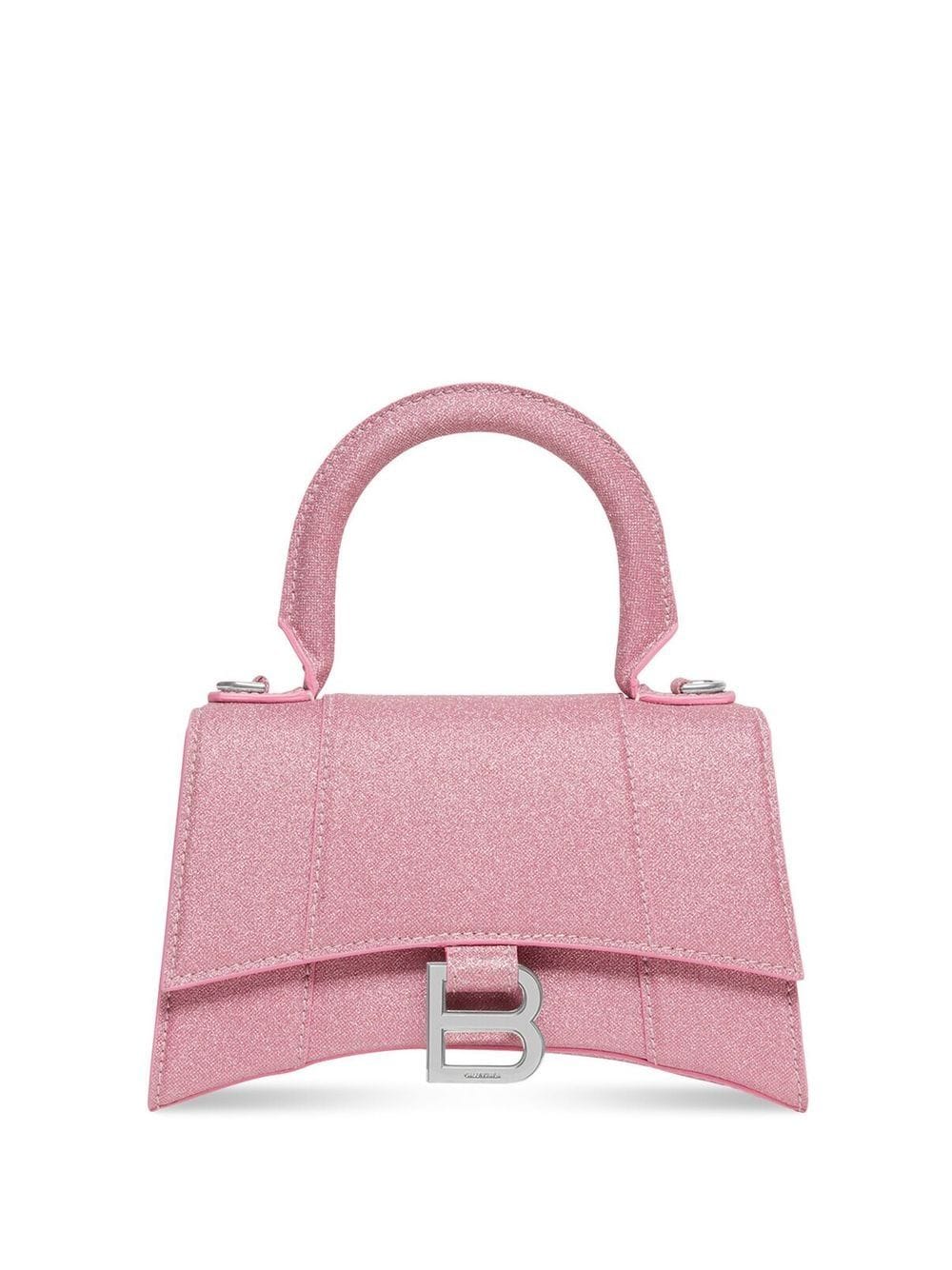 Balenciaga Hourglass glittered tote bag