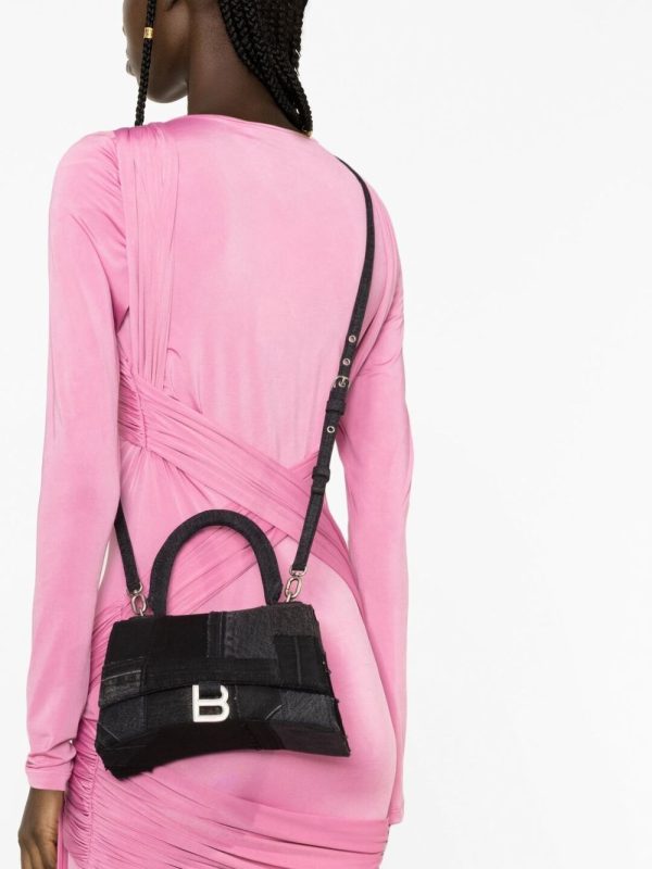 Balenciaga S Hourglass patchwork tote bag - Image 3