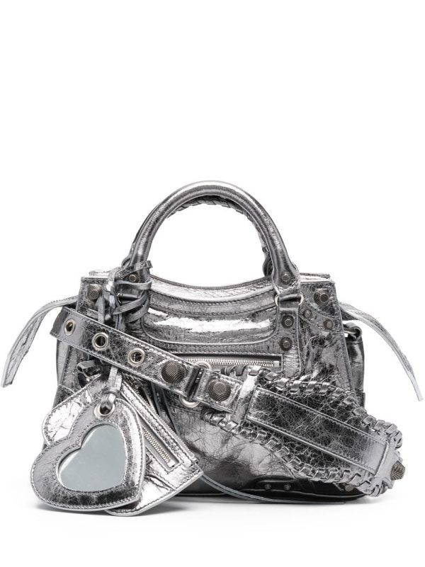 Balenciaga XS Neo Cagole metallic tote bag