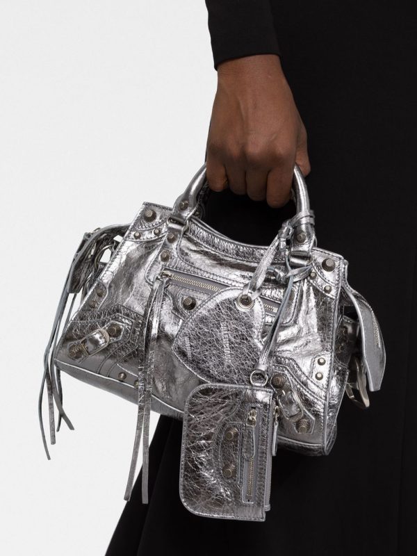 Balenciaga XS Neo Cagole metallic tote bag - Image 3