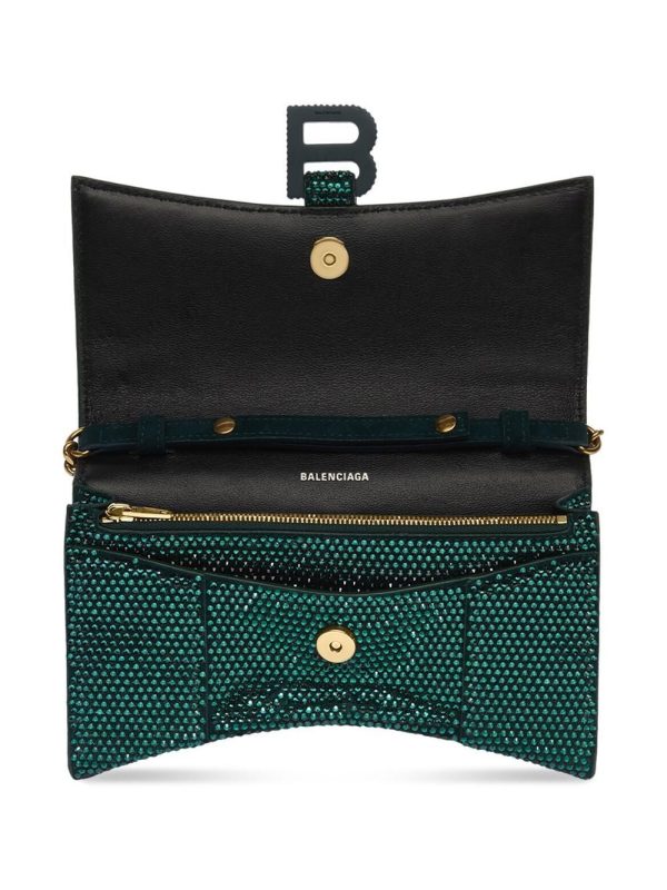 Balenciaga Hourglass crystal-embellished shoulder bag - Image 4