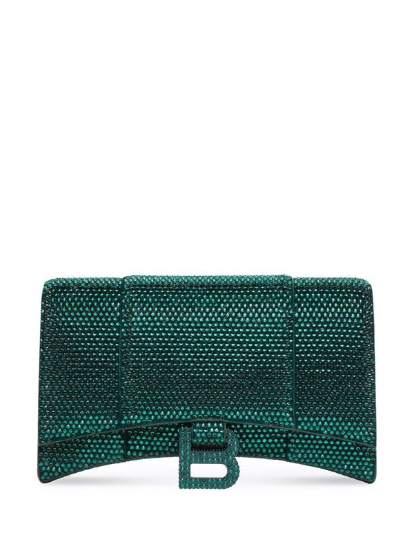 Balenciaga Hourglass crystal-embellished shoulder bag - Image 5