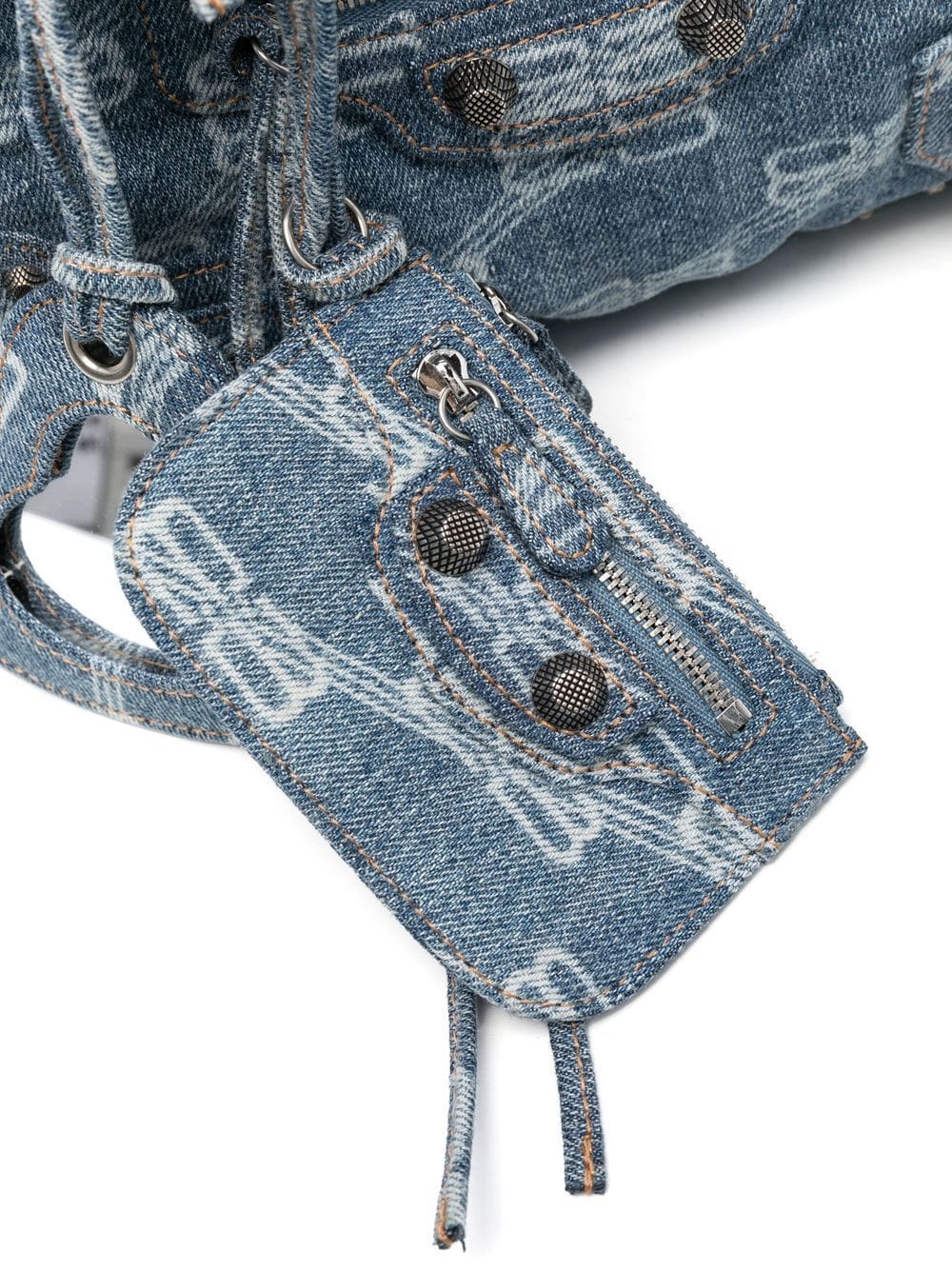 Balenciaga Neo Cagole denim tote bag - Image 4